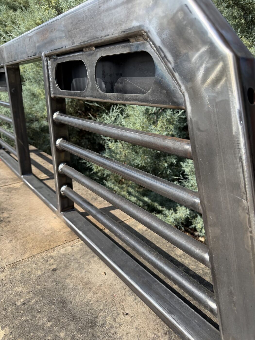 Bar Style Headache Rack built by Sweets Fabrication, welders serving Round Rock, TX