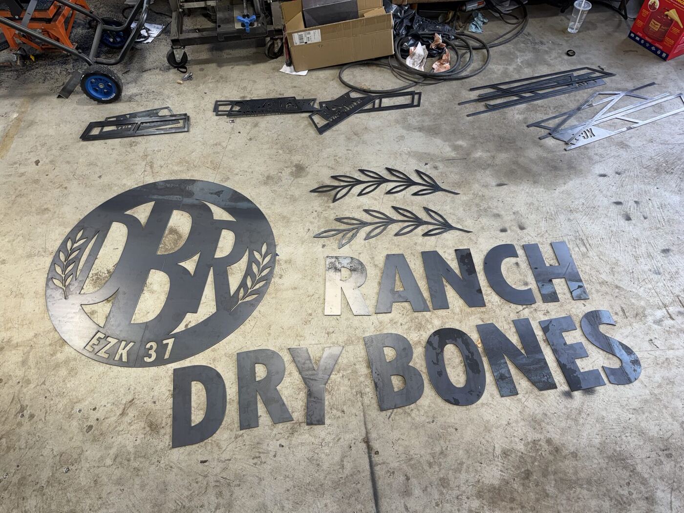 Custom Ranch Sign — Dry Bones