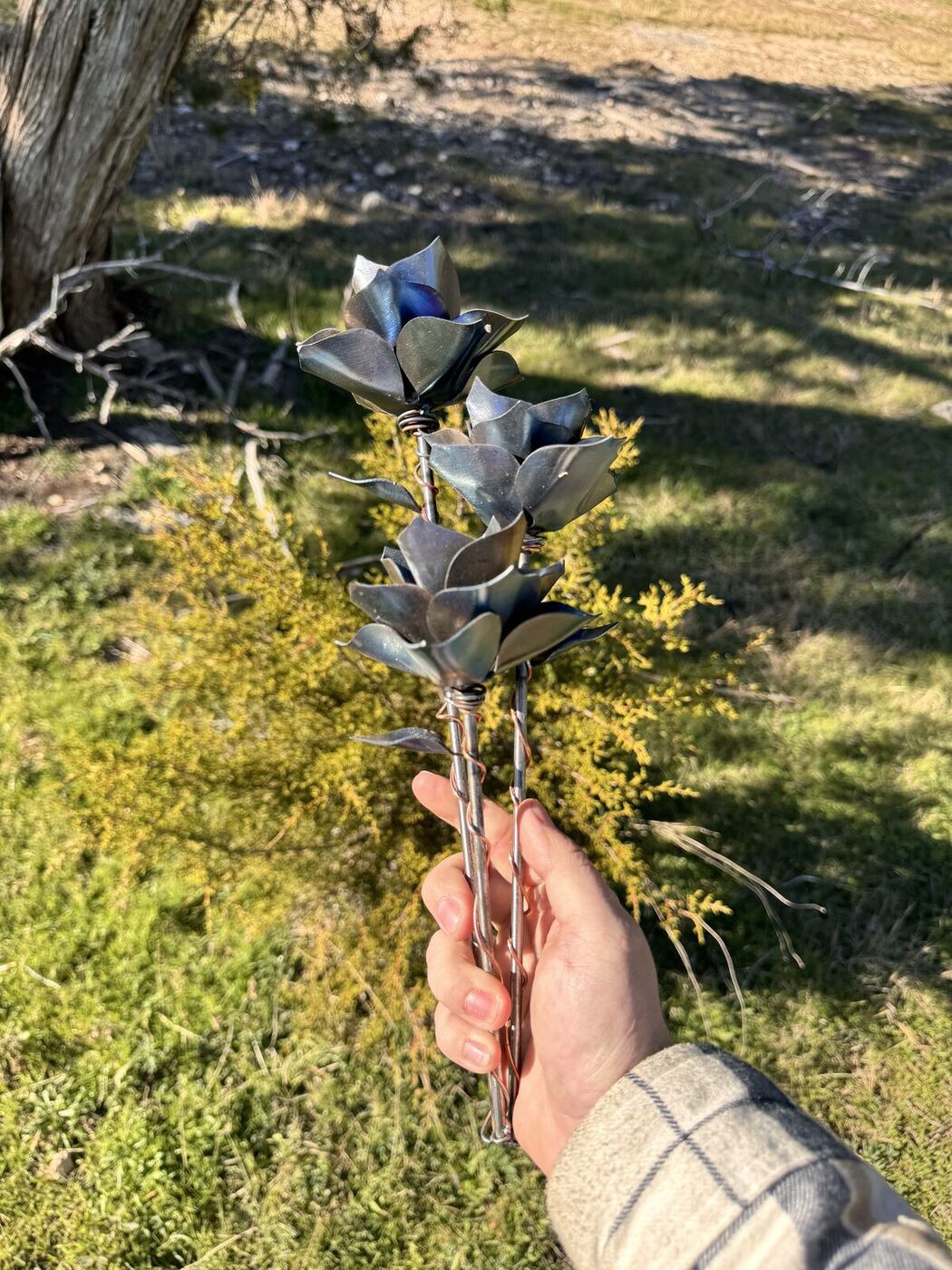 Hand Made Metal Flower