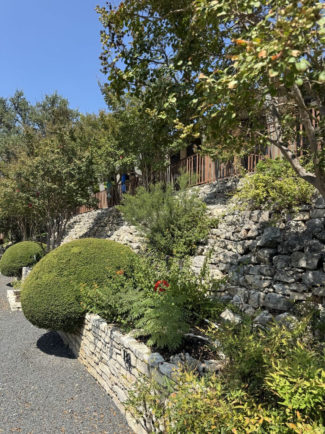 Exterior steel railings