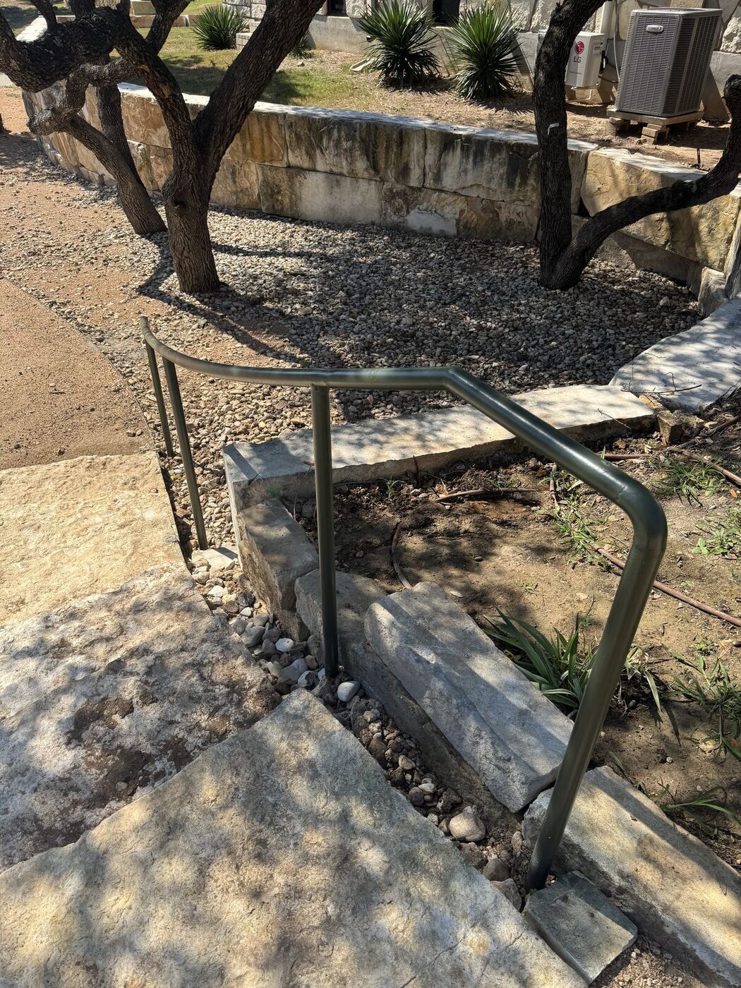 Handrail on Stone Steps